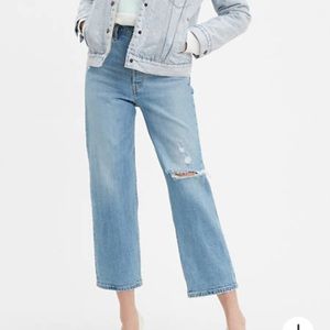 Levi’s Ribcage Ankle Straight in Tango Fade